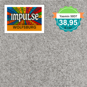 Vorwerk Yasmin 50D7 greige Teppichboden – Draufsicht quadratisch